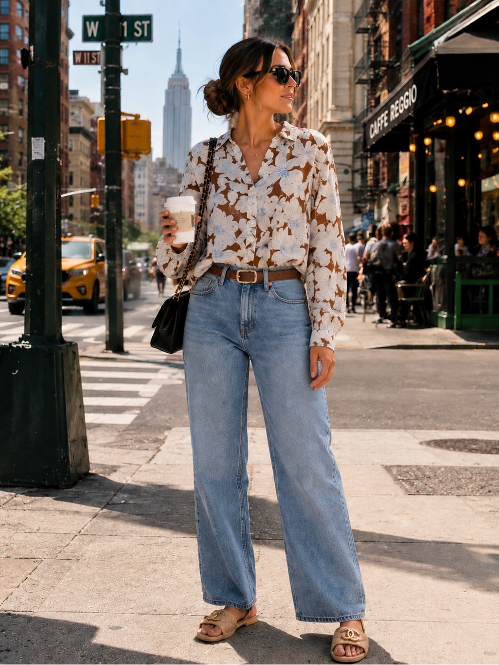 Vince floral blouse